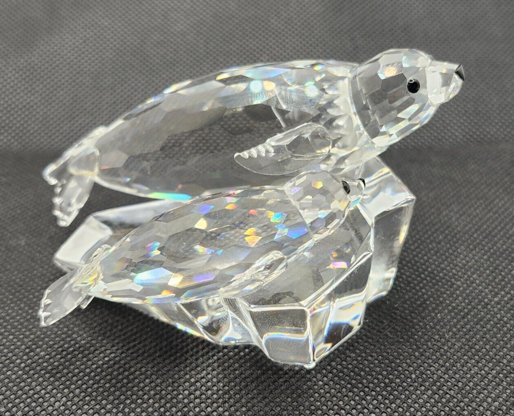 Swarovski Crystal SCS 1991 Annual Edition "The Seals" Figurine in Box w/ COA image 3