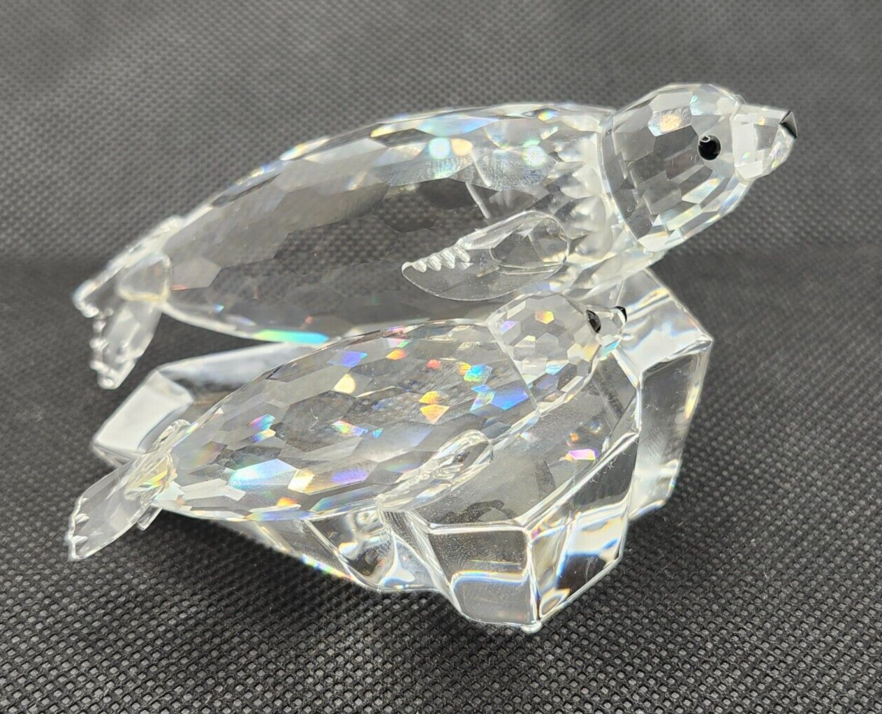 Swarovski Crystal SCS 1991 Annual Edition "The Seals" Figurine in Box w/ COA image 3