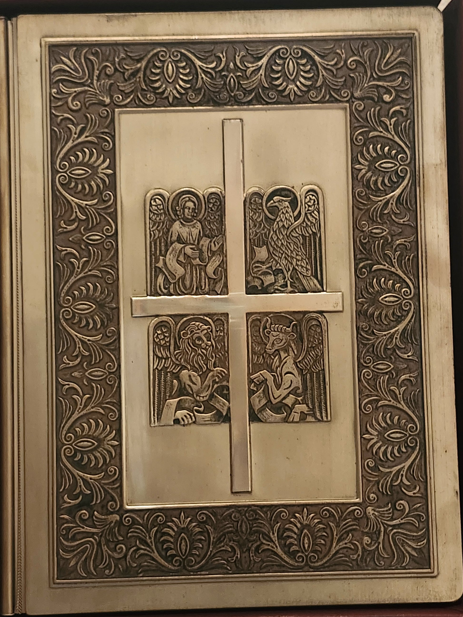 Franklin Mint Library Sterling Silver Vintage Holy Bible With Illustrations image 1