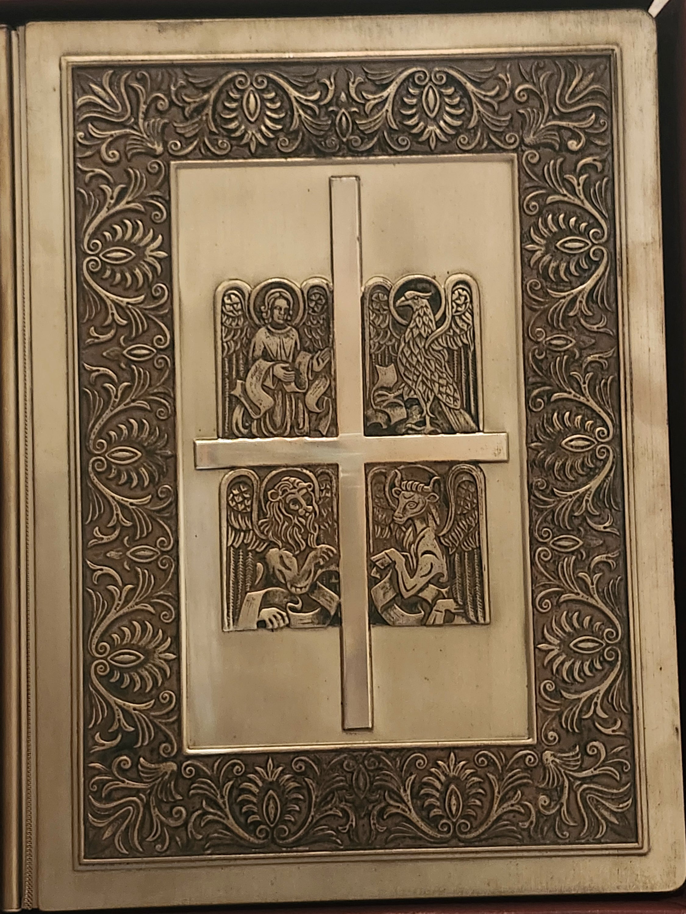 Franklin Mint Library Sterling Silver Vintage Holy Bible With Illustrations image 1
