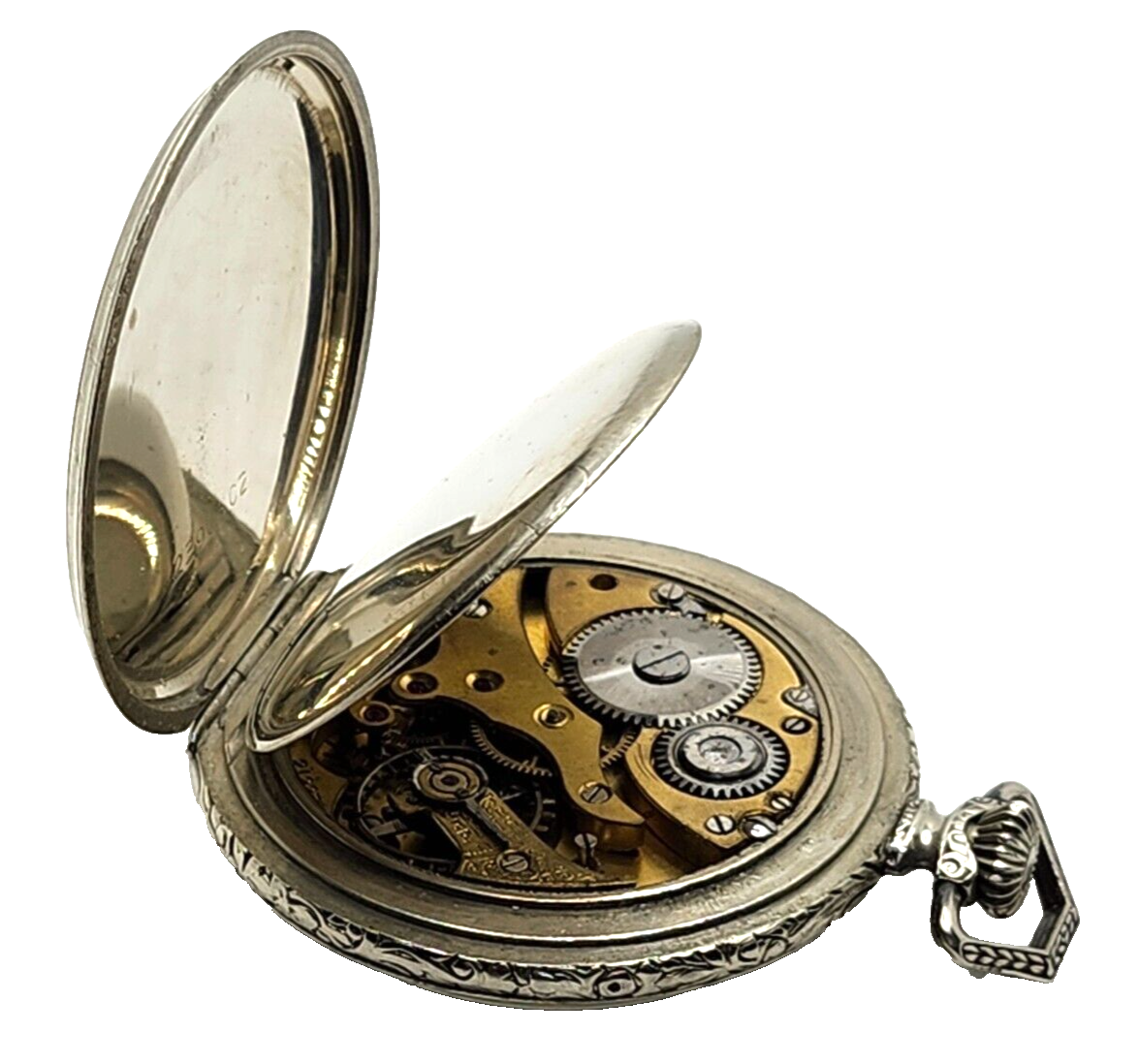 Antique Eterna Swiss Pocket Watch w/ Double Headed Eagle Symbol image 8