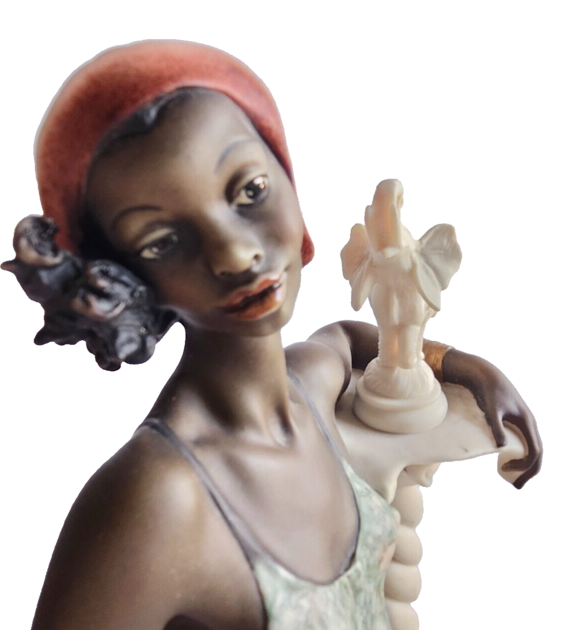 RARE! Giuseppe Armani 194C Mahogany Limited Edition Figurine " Lady w/ Elephant" image 4