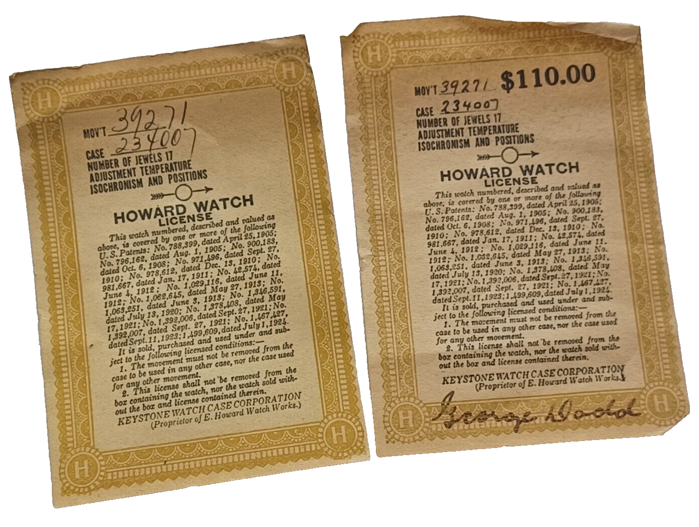 Antique E Howard Series 12 Solid 14K White Gold Pocket Watch 17J  10 Size in Box image 19