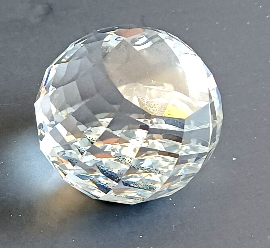 Swarovski Collector Society Crystal Paperweight Black Swan Multifaceted in Box image 3