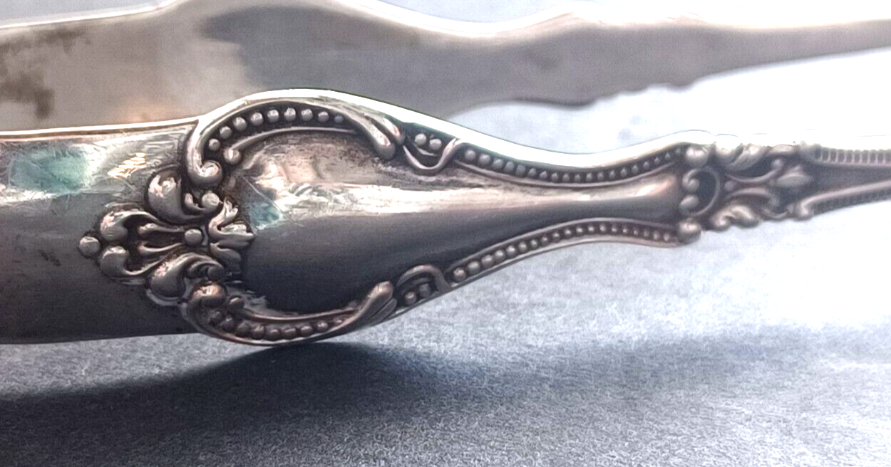 Antique R. Blackington & Co Sterling Silver Sugar Cube Tongs Claw Tongs image 3