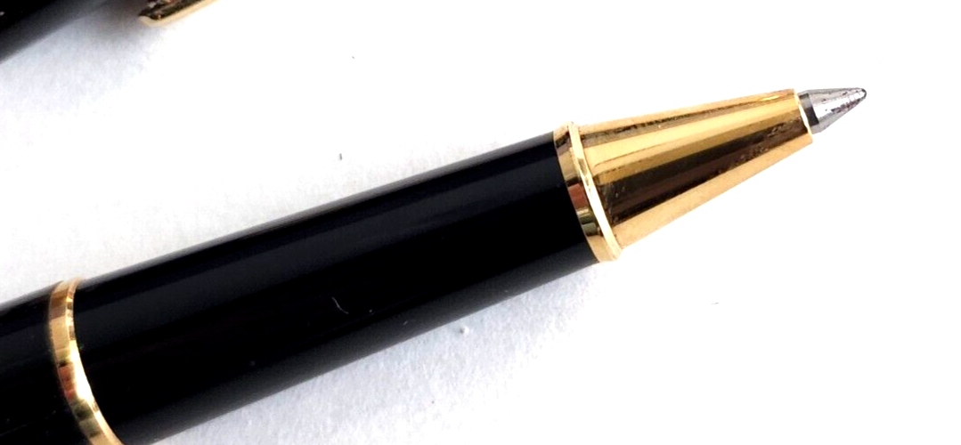 Montblanc Meisterstuck Gold-Coated Classique Black Rollerball Pen w/ Box image 2