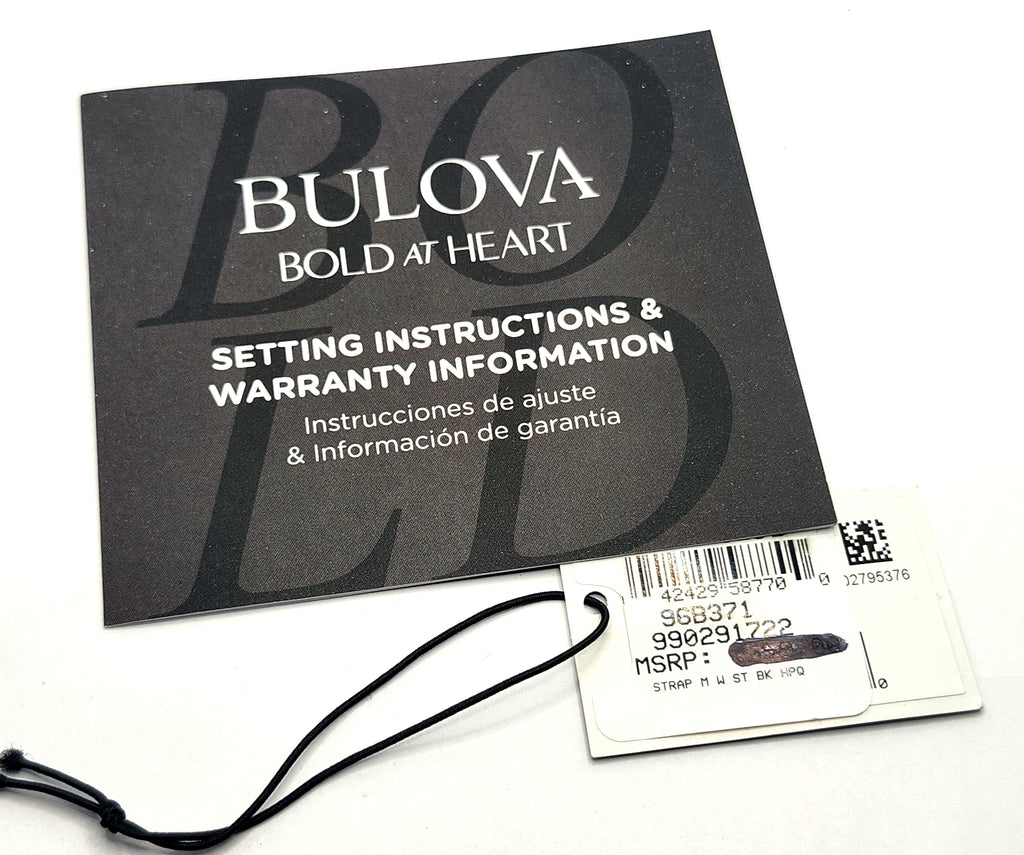 NEW! Bulova Men's Classic Precision Chronograph Black Leather Watch 42 MM image 8