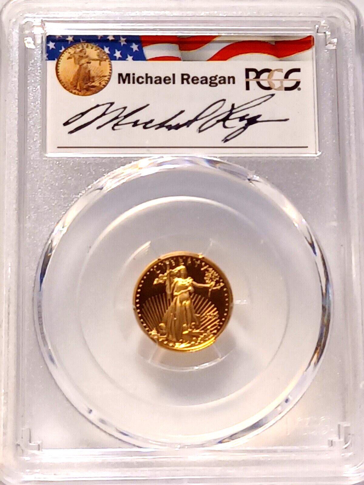 1994-W $5 Gold Eagle PCGS PR69DCAM Reagan Legacy Series image 1