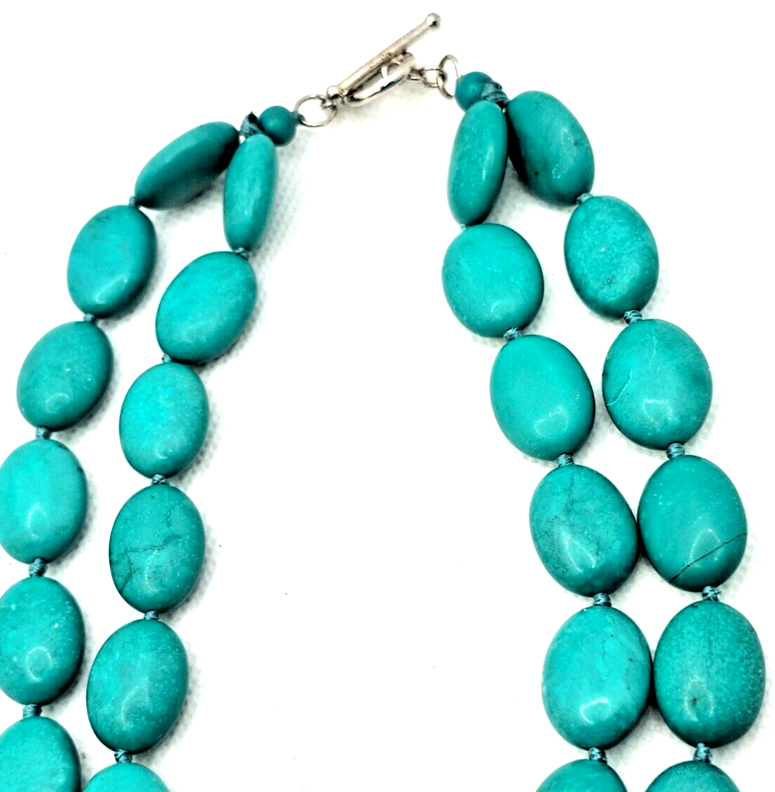 Lucas Lameth Double Stand Turquoise Sterling Silver Necklace & Pendant image 3