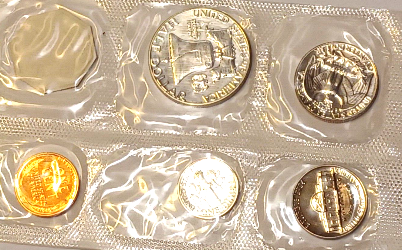 1957 U.S. Mint SILVER PROOF Set in Original Envelope image 5