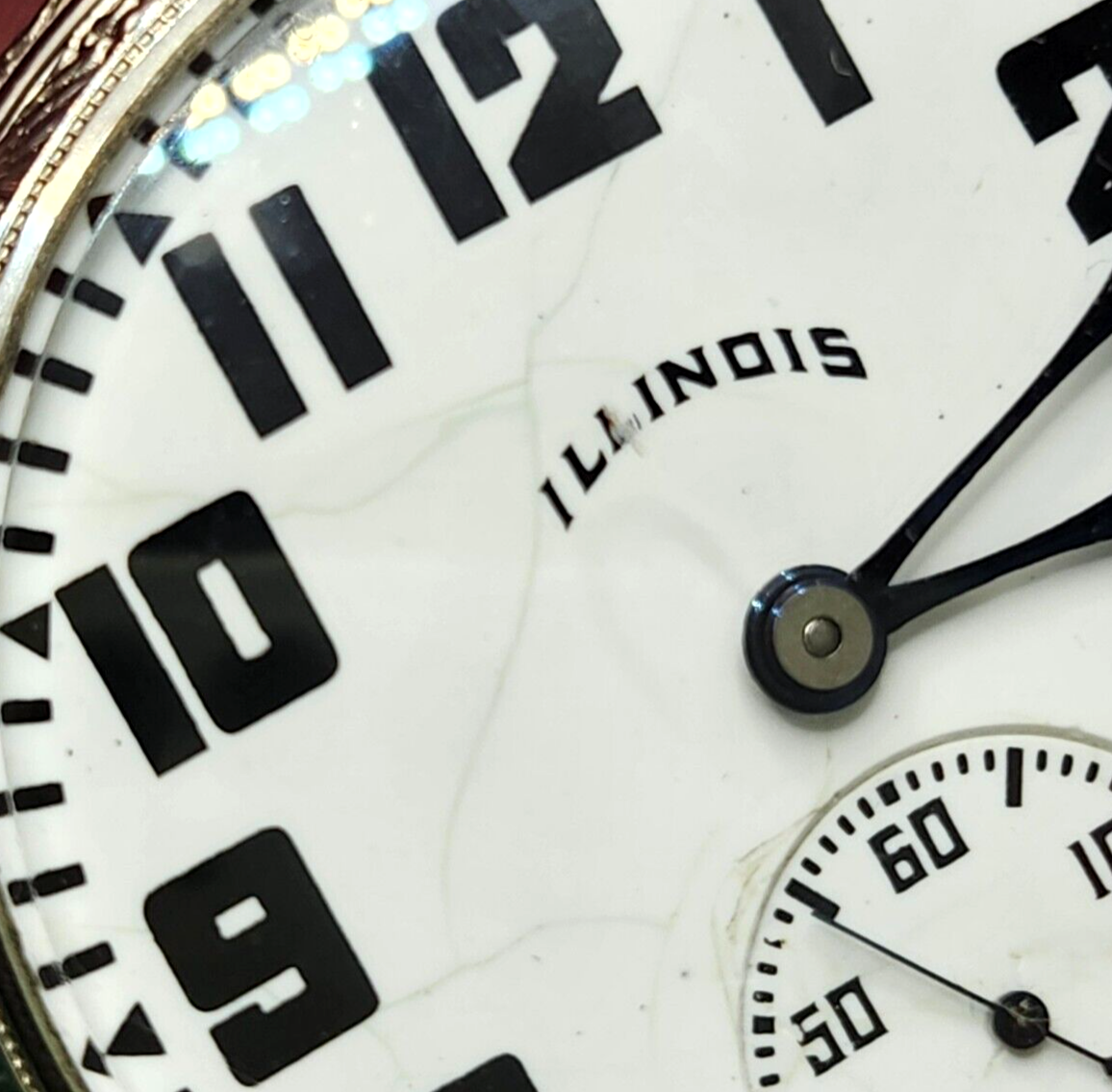 Antique 1923 Illinois Watch Co. Bunn 19j White Gold Filled Pocket Watch 16s image 3