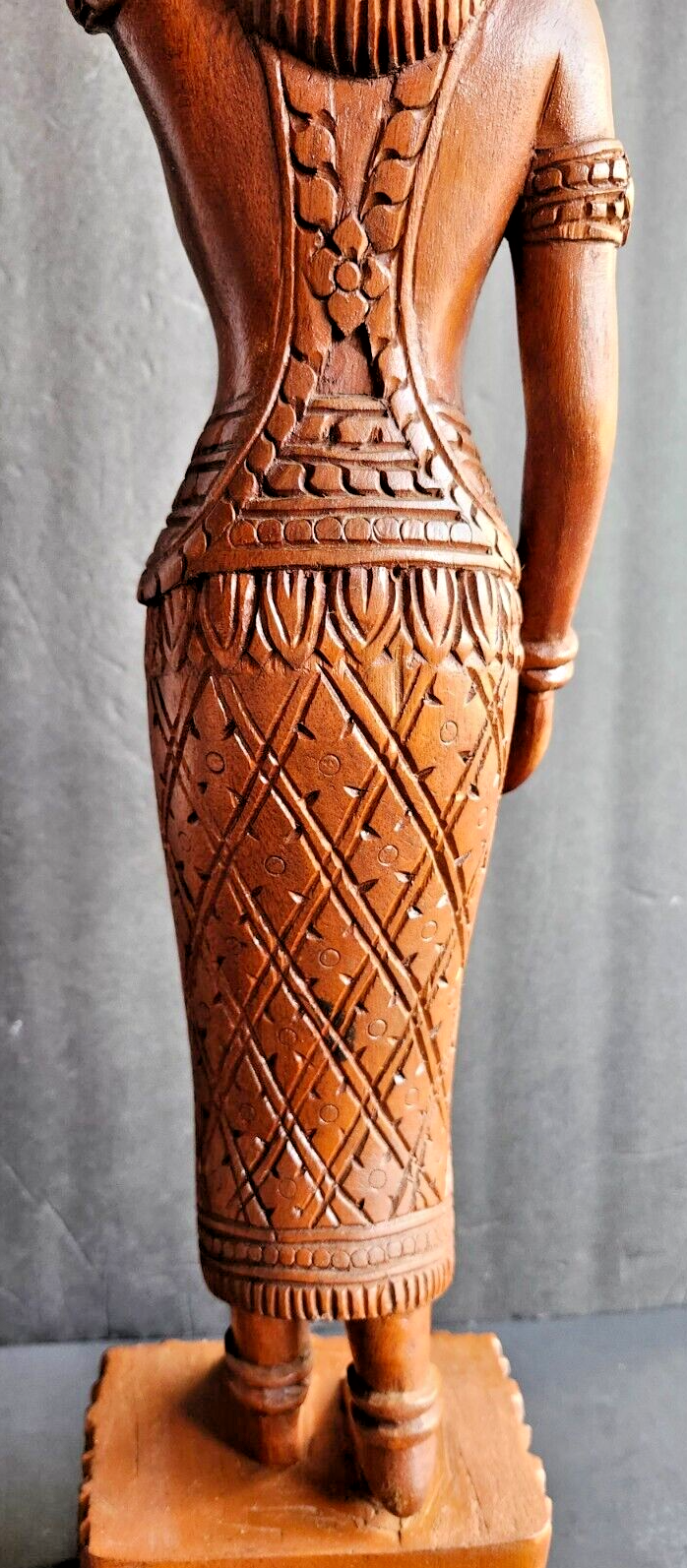 Large Indonesian Bali Balinese Carved Wood Woman Figurine image 7