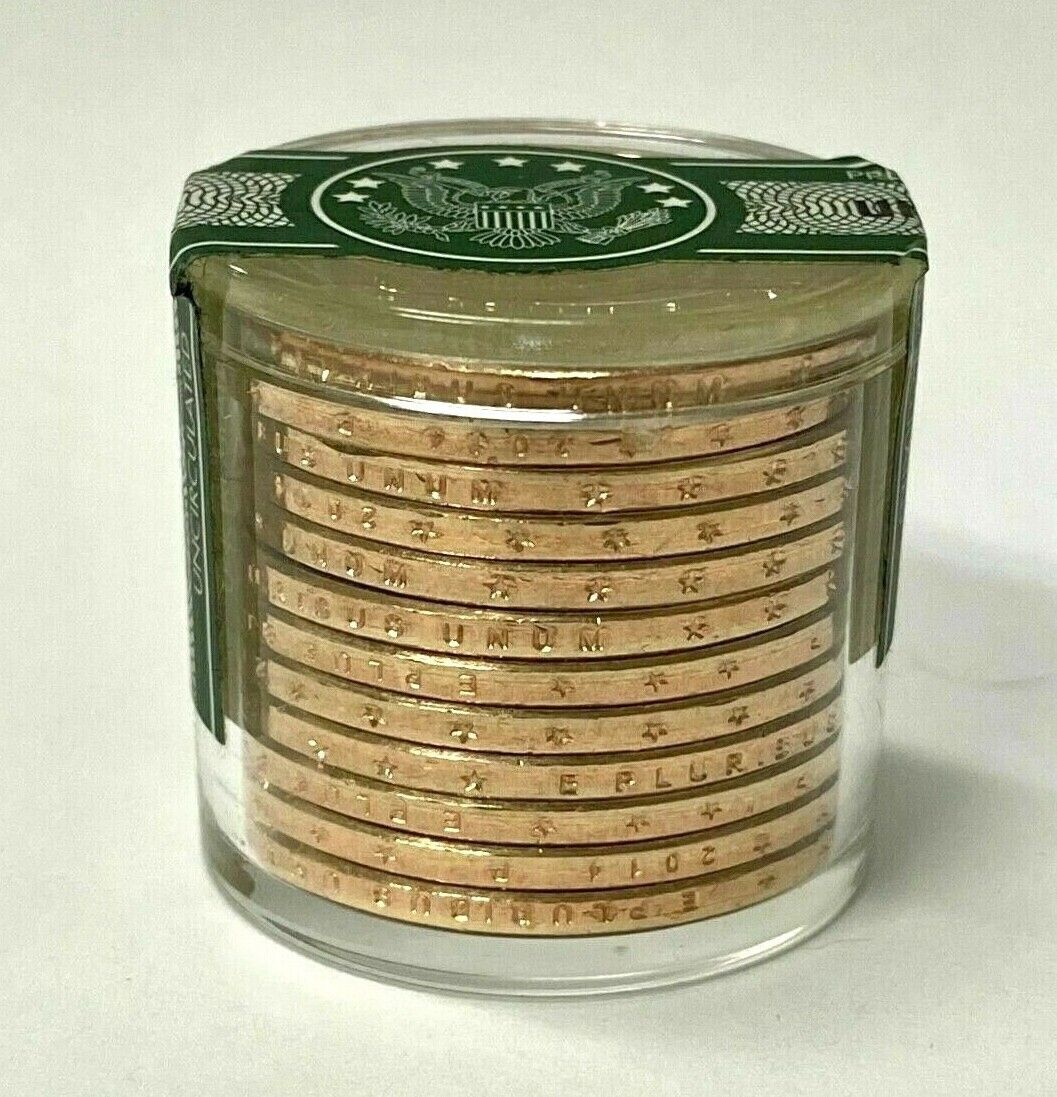 Danbury Mint Thomas Jefferson Presidential Dollar Coin Roll of 12 Uncirculated image 2