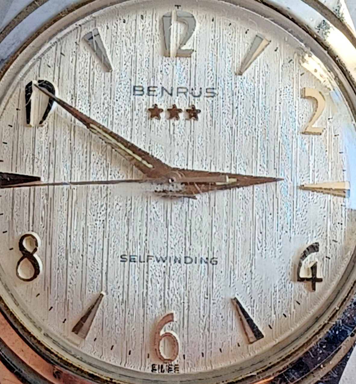 Vintage Benrus 3 Star Self-Winding Series #7001 Mens Watch ~ Works Great image 3