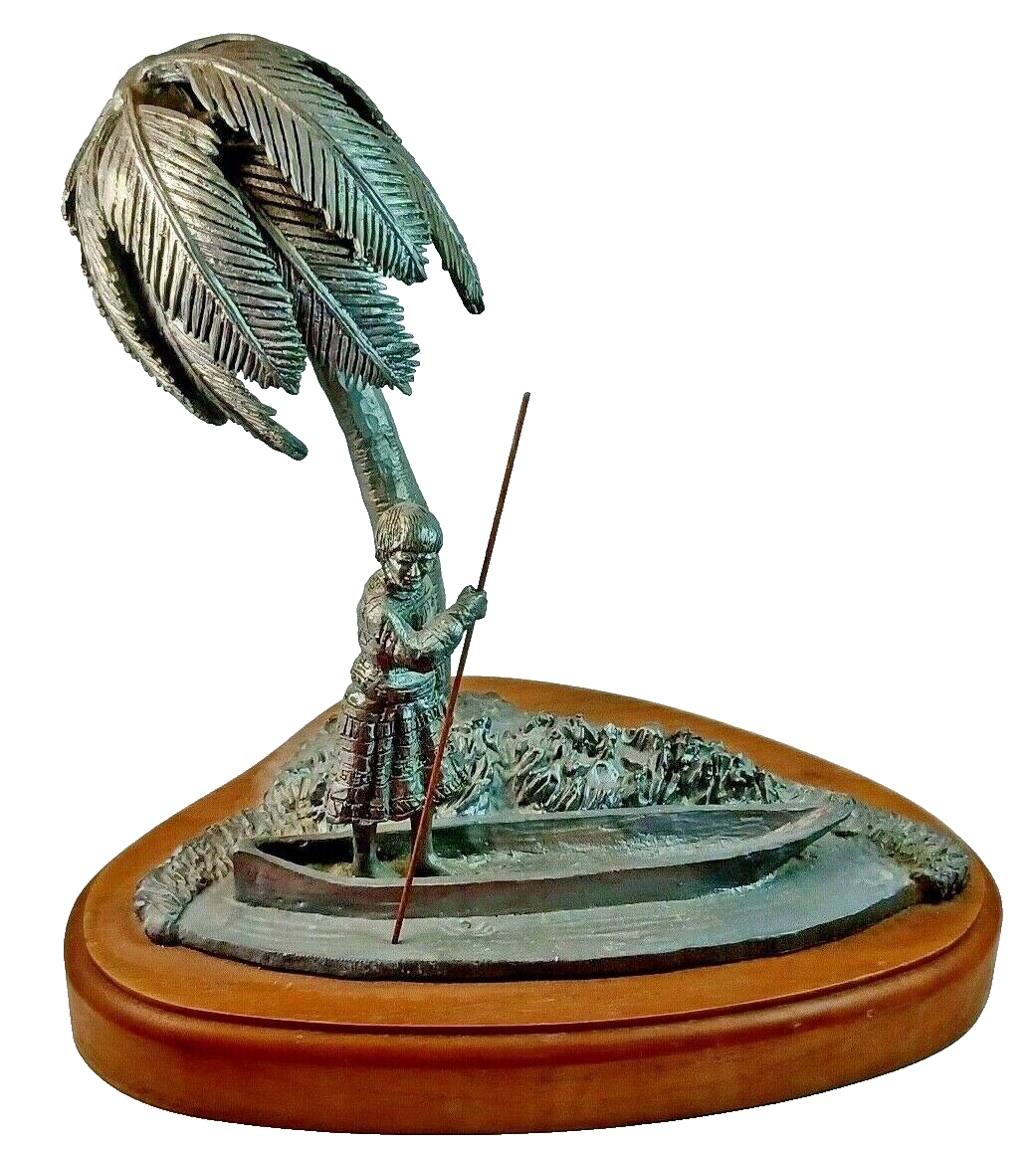 RARE! Michael Ricker Pewter Limited Edition "Seminole II" 10" Sculpture #72 /200 image 0