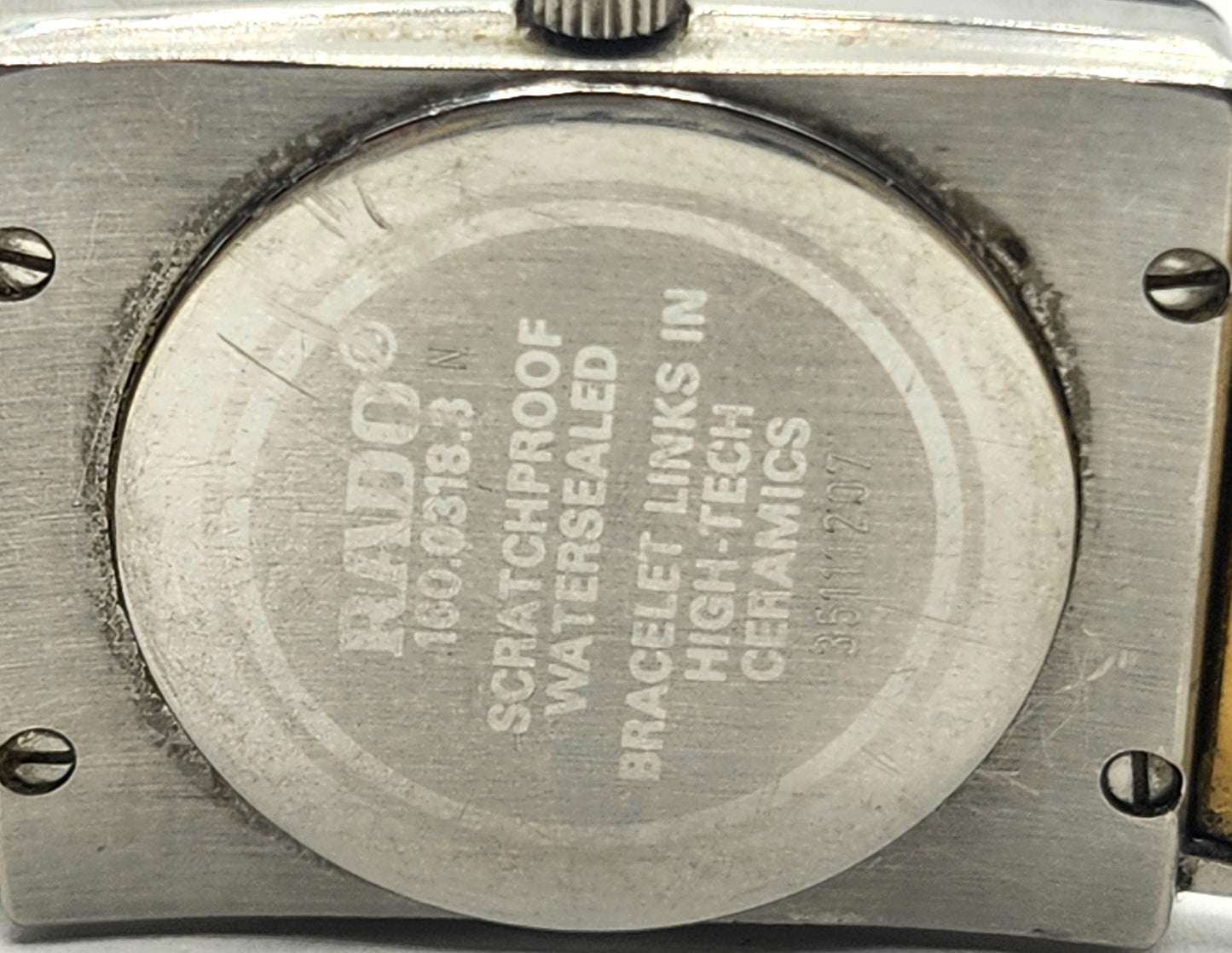 Vintage Men's Rado Diastar Cermic Stainless Steel Watch #160.0318 image 4