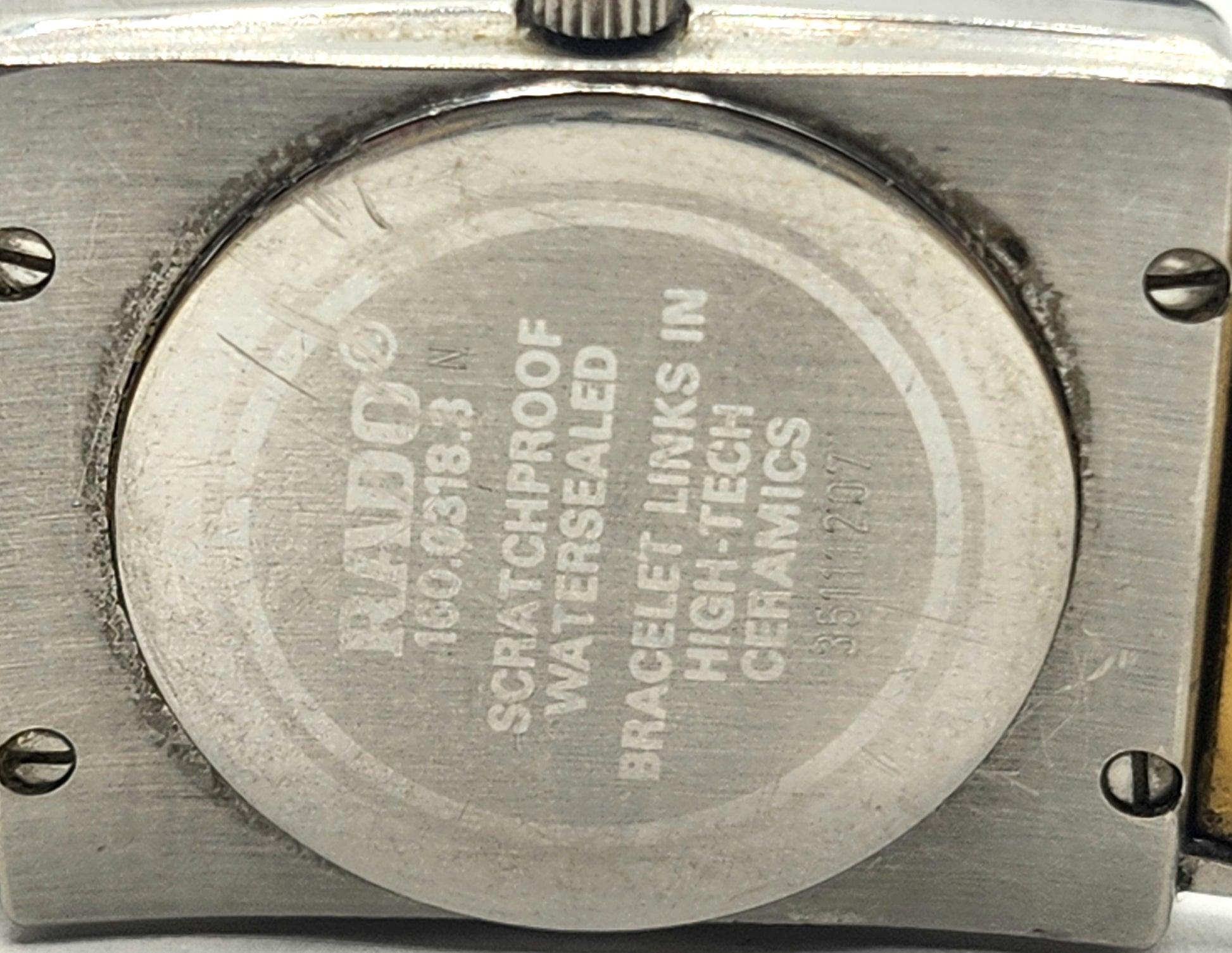 Vintage Men's Rado Diastar Cermic Stainless Steel Watch #160.0318 image 4