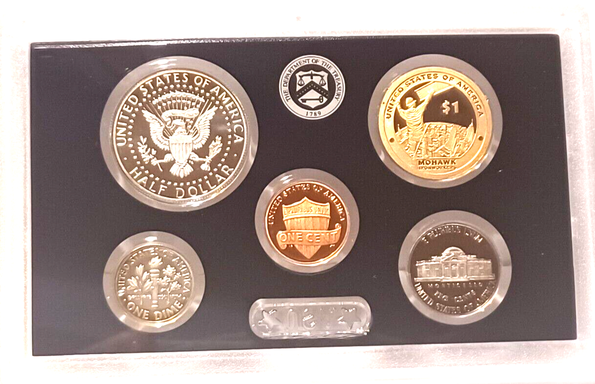 2015 S US Mint Silver Proof Set - 14 Coins COA Original Box image 3