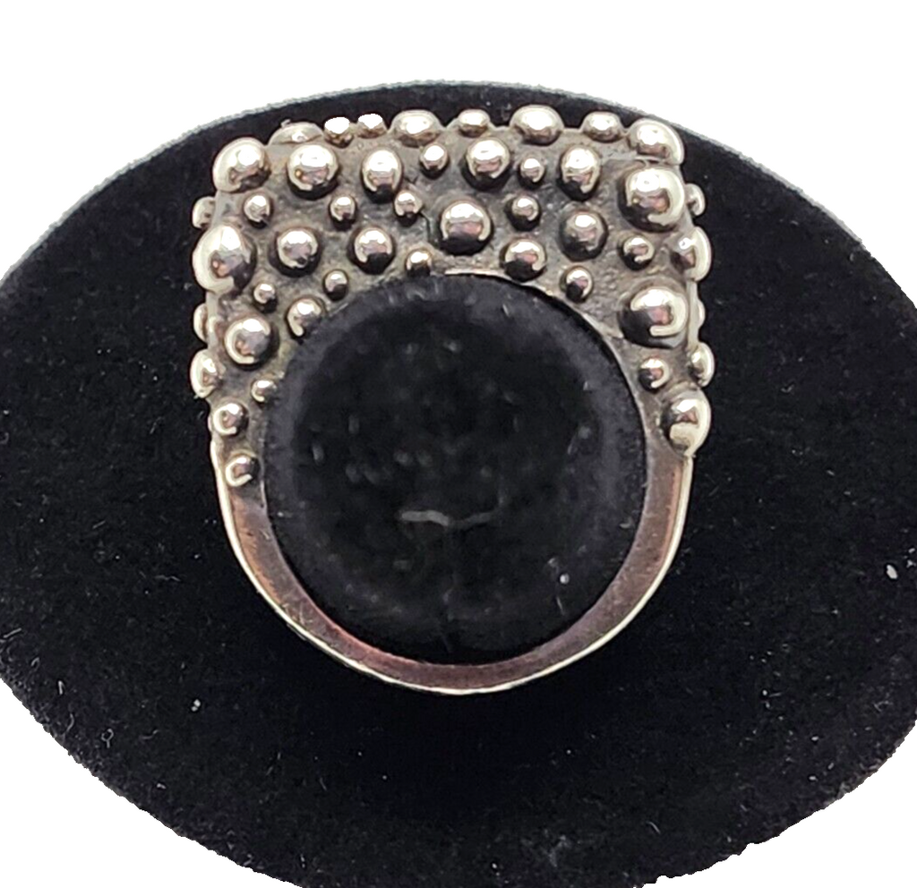 Dian Malouf Modern Stack Stacking Sterling Silver Heavy Dots Ring DLM image 2