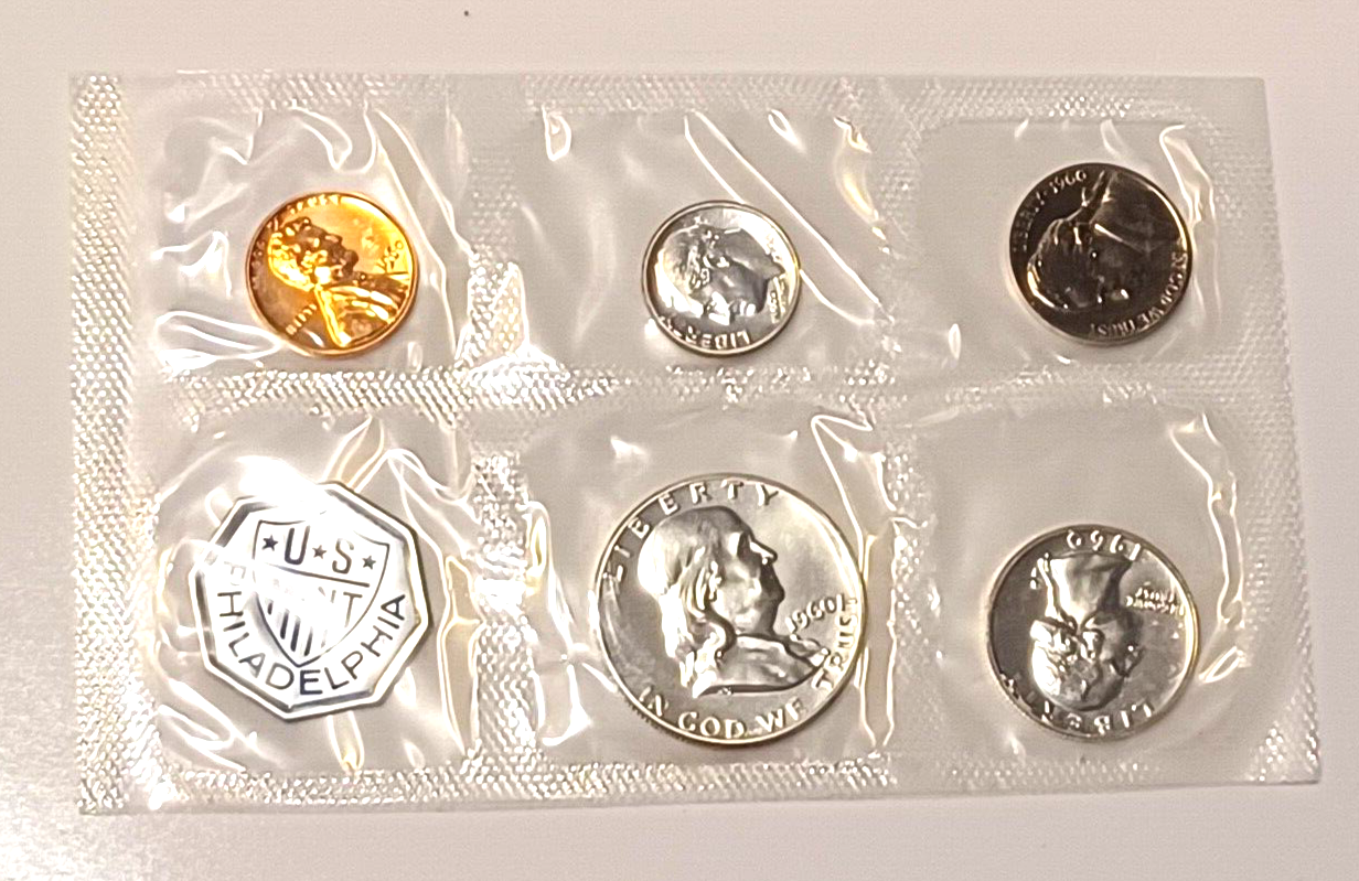 1960 U.S. Mint SILVER PROOF Set in Original Envelope image 1