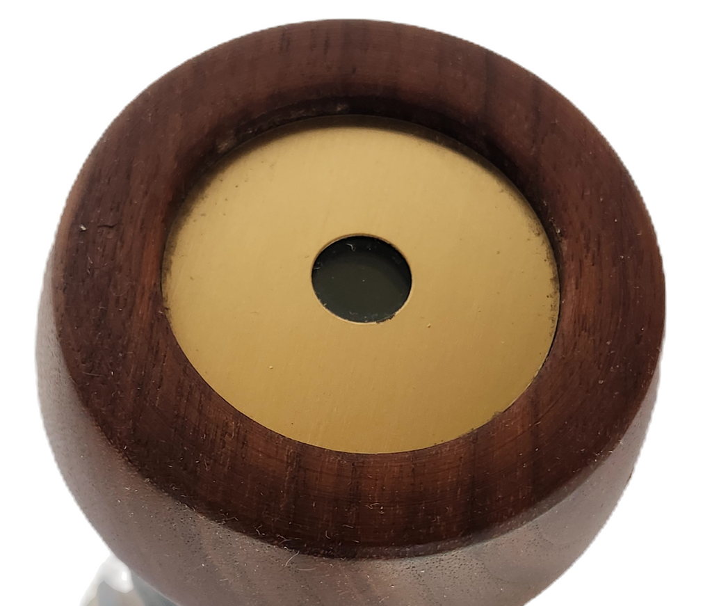 Vintage David Collier Signed Kaleidoscope Brass Wood and Clay image 3