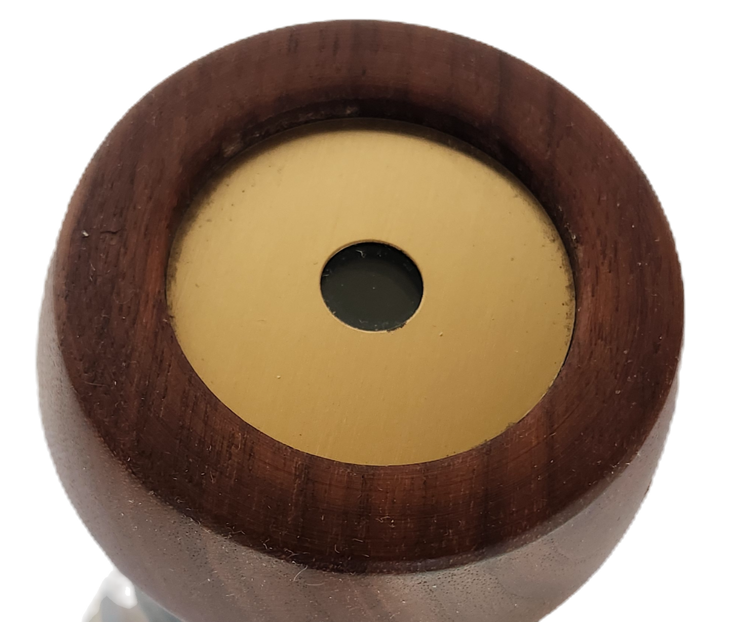 Vintage David Collier Signed Kaleidoscope Brass Wood and Clay image 3