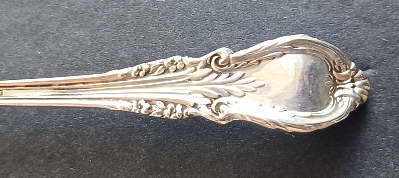 Sir Christopher by Wallace Sterling Silver Solid Bon Bon Spoon w/ Pierced Bowl image 7