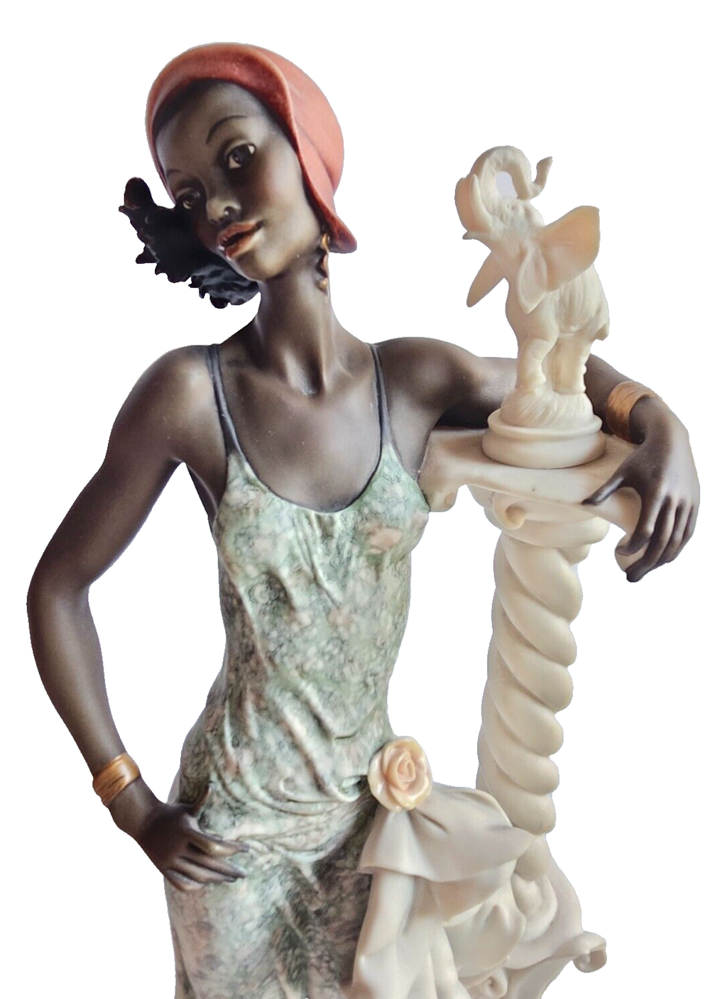 RARE! Giuseppe Armani 194C Mahogany Limited Edition Figurine " Lady w/ Elephant" image 2