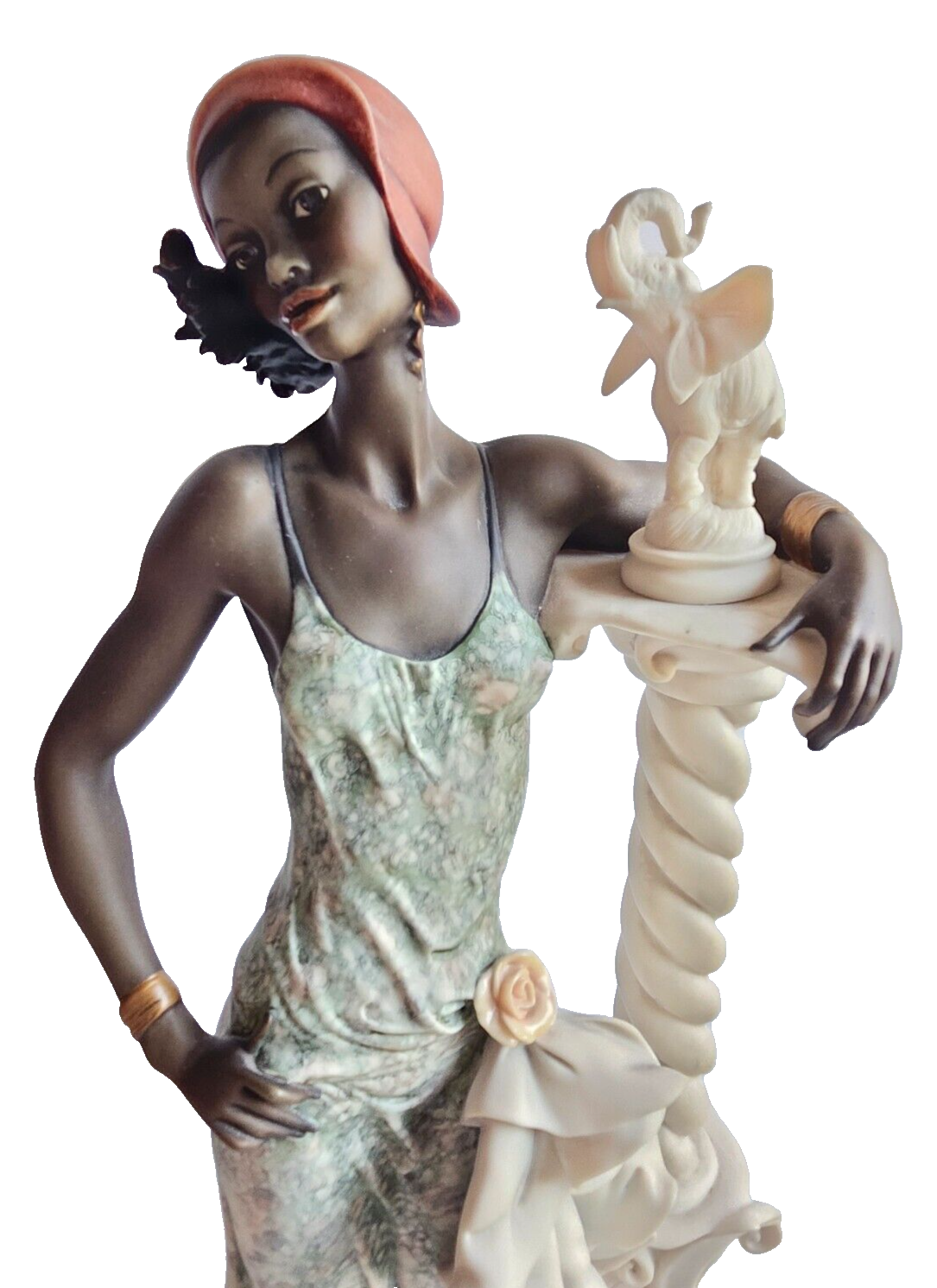 RARE! Giuseppe Armani 194C Mahogany Limited Edition Figurine " Lady w/ Elephant" image 2