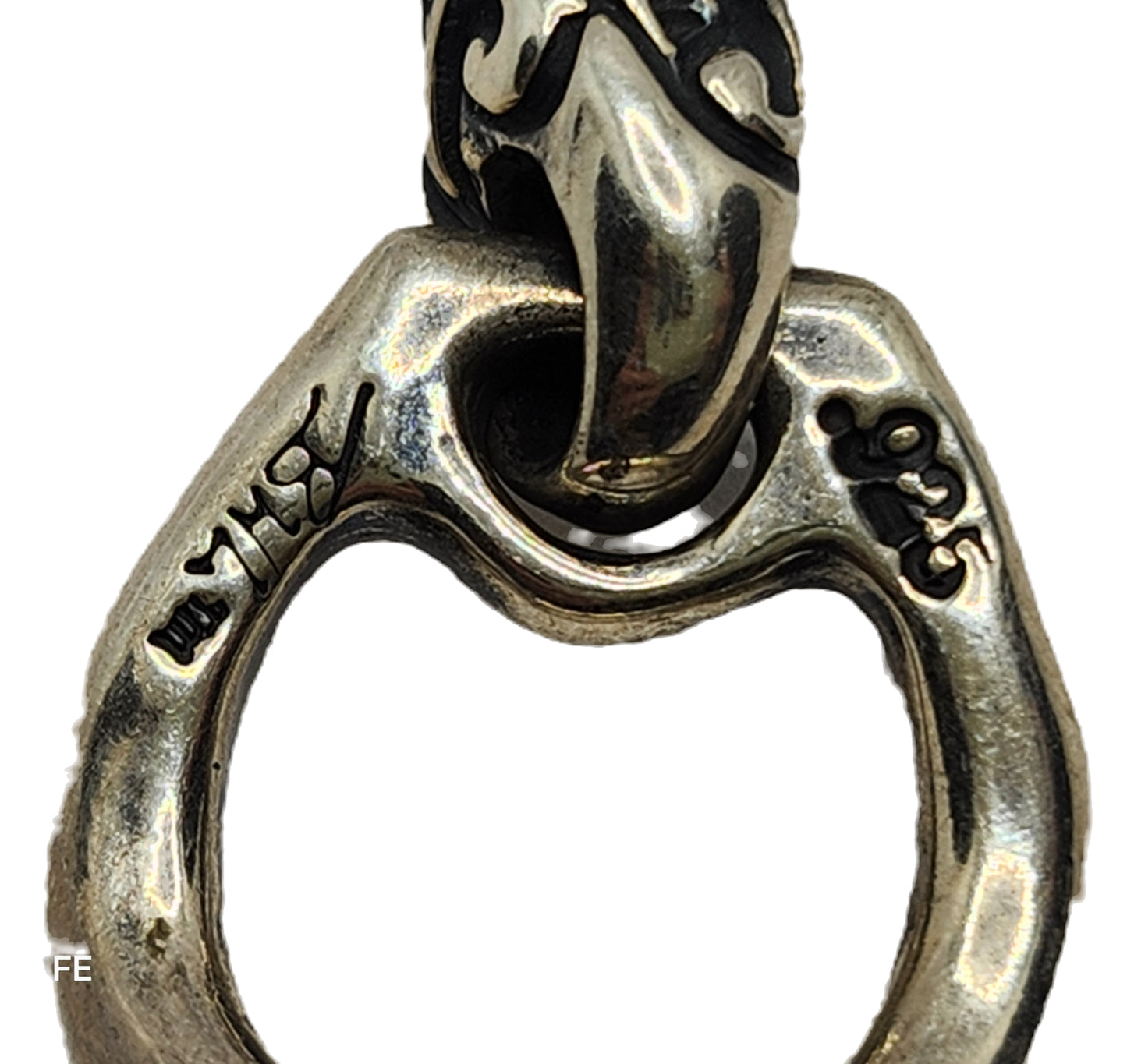 BWL Bill Wall Leather Double Good Luck Skull Sterling Silver Toggle Bracelet image 7