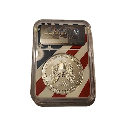 2018 US Silver $1 Eagle NGC MS69 image 1