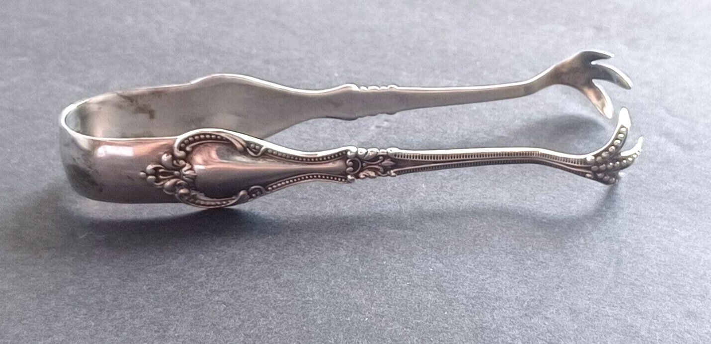 Antique R. Blackington & Co Sterling Silver Sugar Cube Tongs Claw Tongs image 2