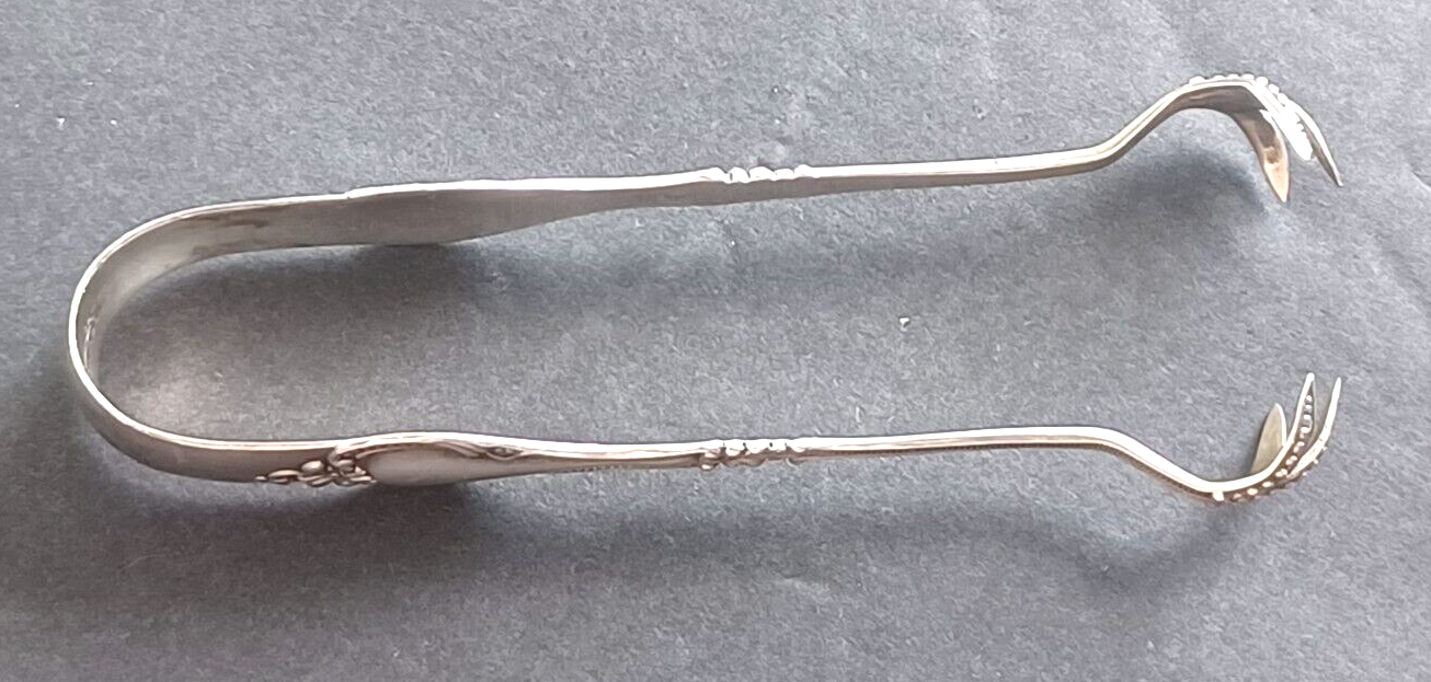 Antique R. Blackington & Co Sterling Silver Sugar Cube Tongs Claw Tongs image 5