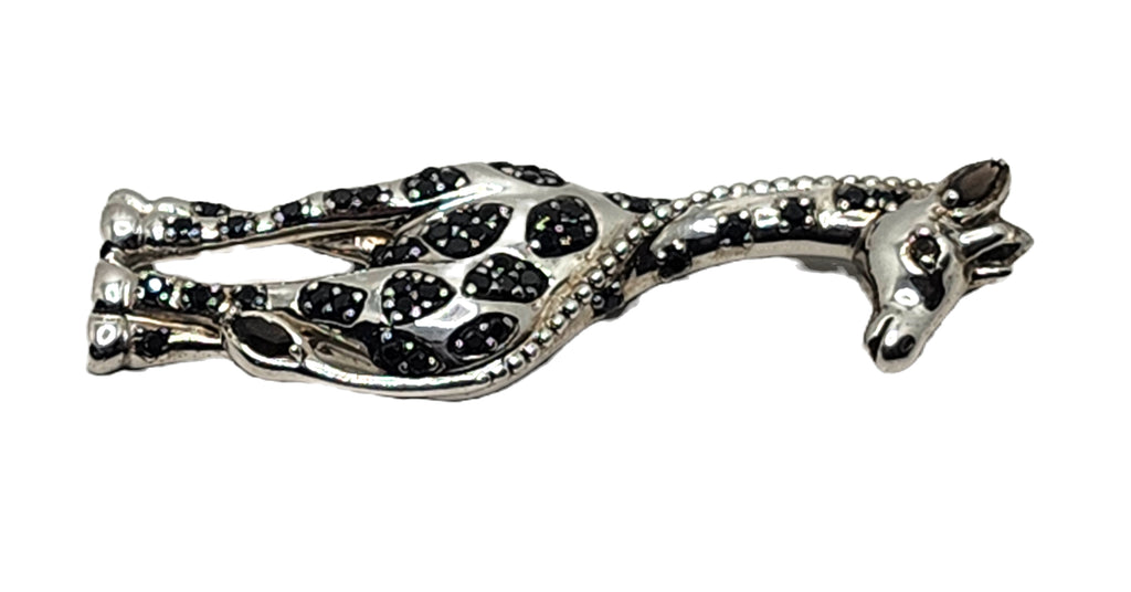 Ross Simons Sterling Siver & Black Spinel Giraffe Pendant image 2