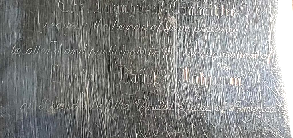 Sterling 1965 President & Vice President Inauguration Invitation Cigarette Case image 7