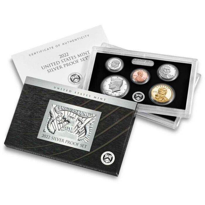 2022 United States Mint Silver Proof Set 10 Coin Set w/ COA image 0