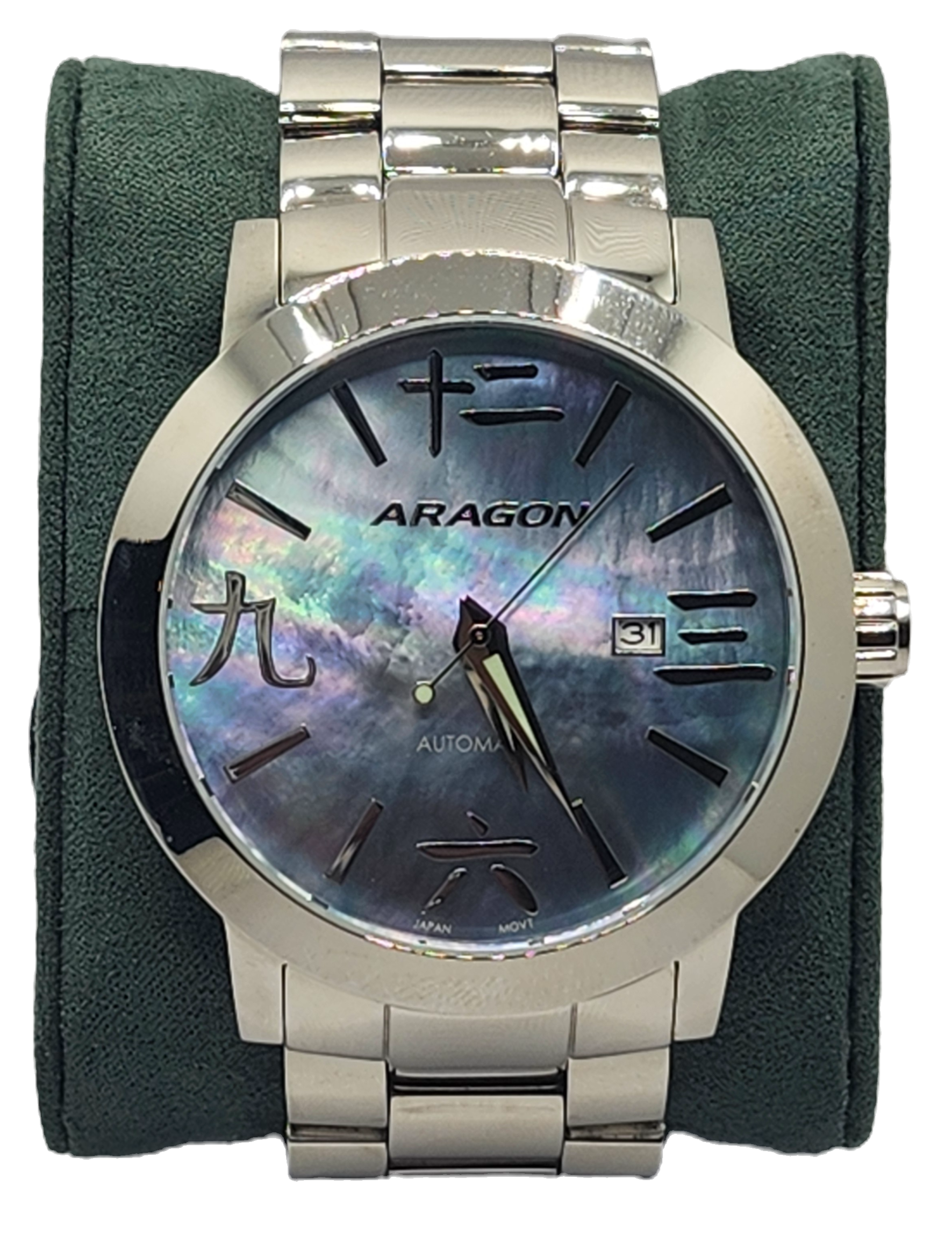 Aragon A194BLU Chinese Character Automatic 50mm image 1