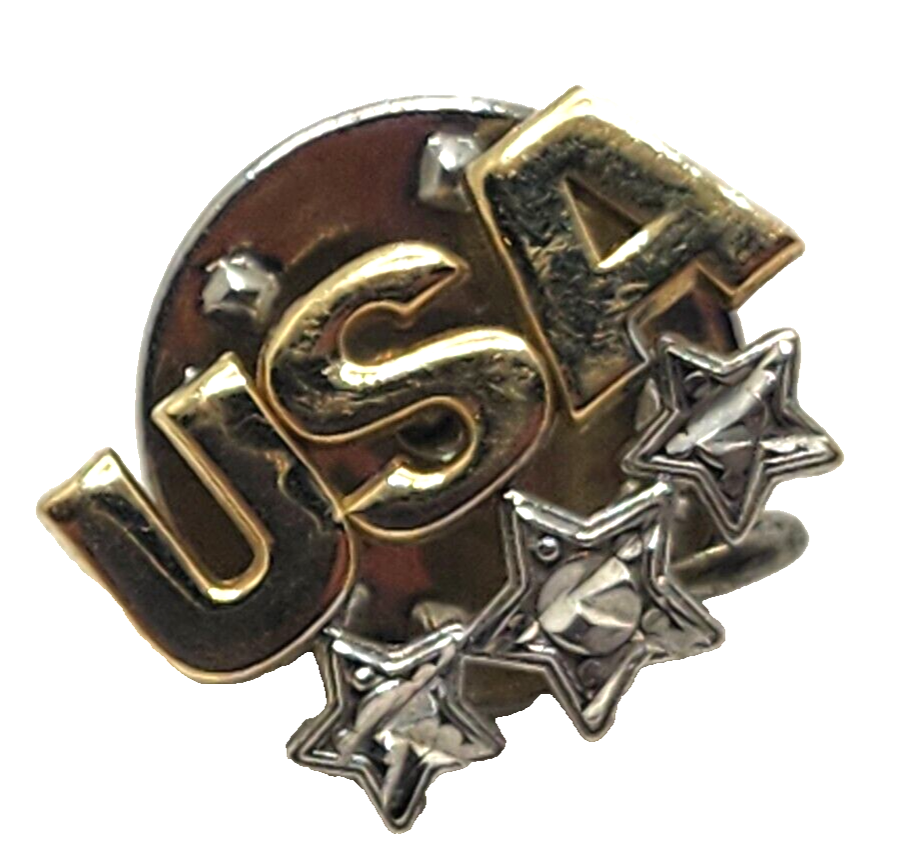 RARE! Michael Anthony 10K Gold American USA Lapel Pin image 3