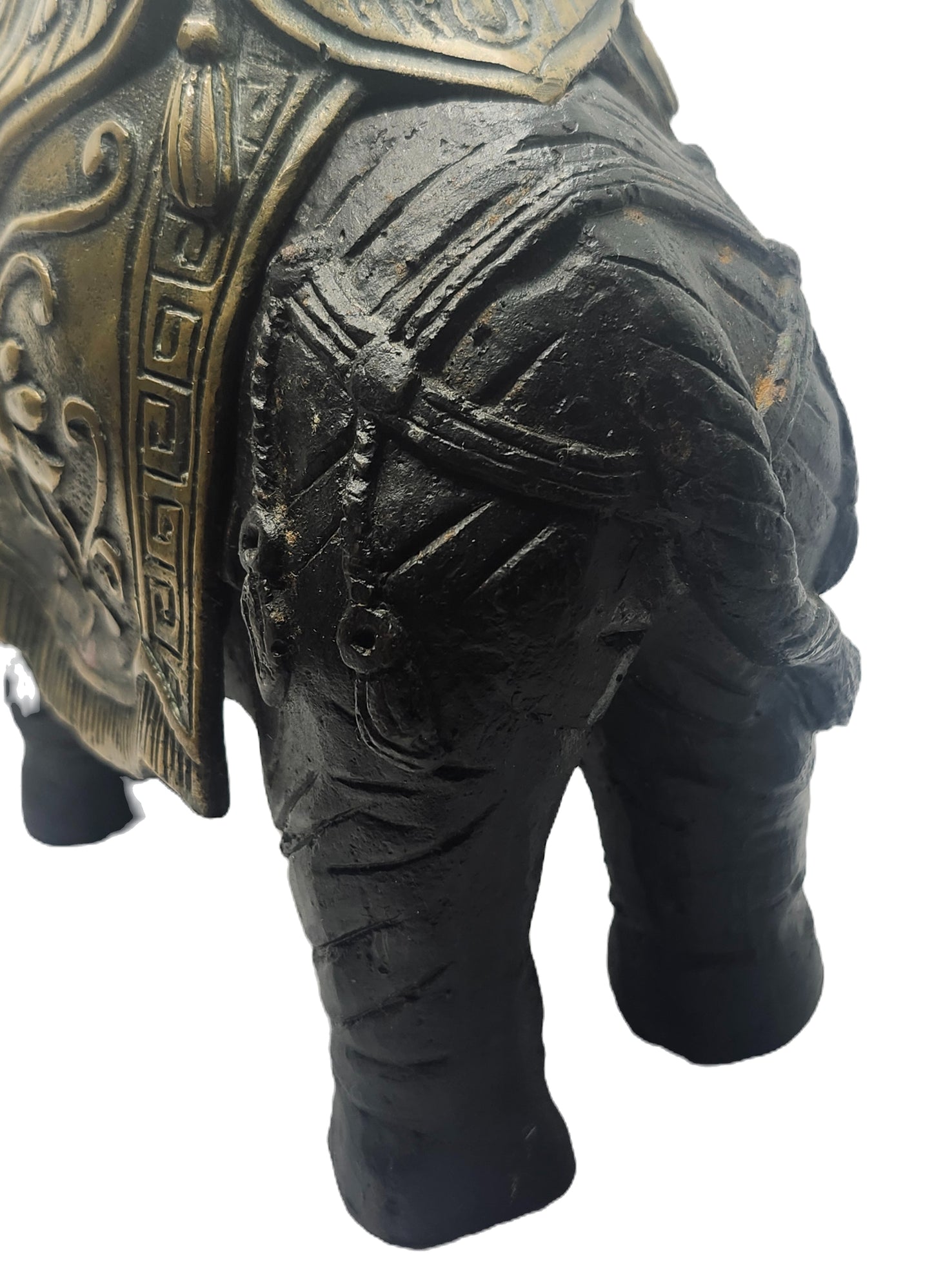 Antique19th Century Cast Iron & Brass Elephant of India Figurine image 4