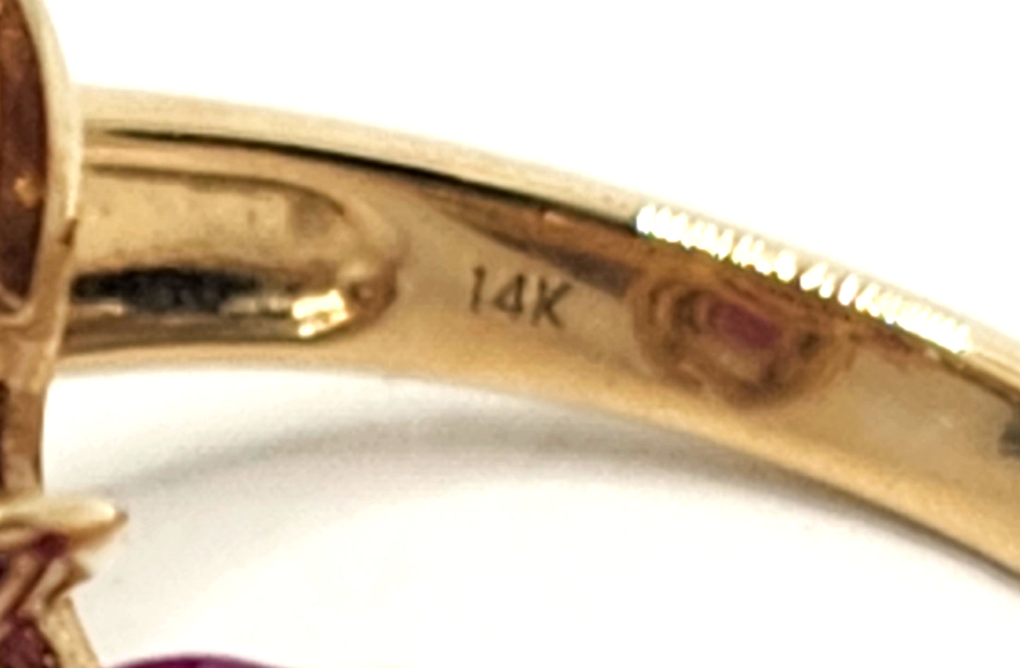 New! Effy Ruby & Diamond 14kYellow Gold Ring in Box image 10