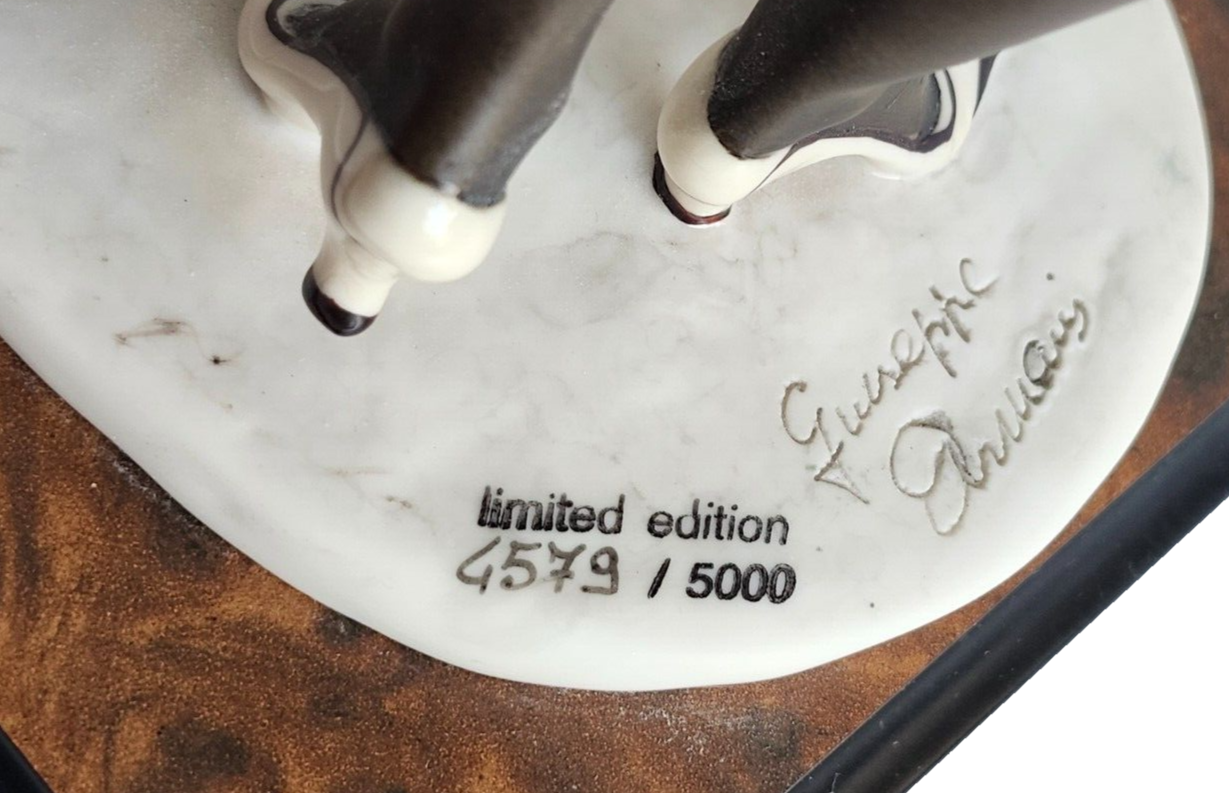 RARE! Giuseppe Armani 194C Mahogany Limited Edition Figurine " Lady w/ Elephant" image 9