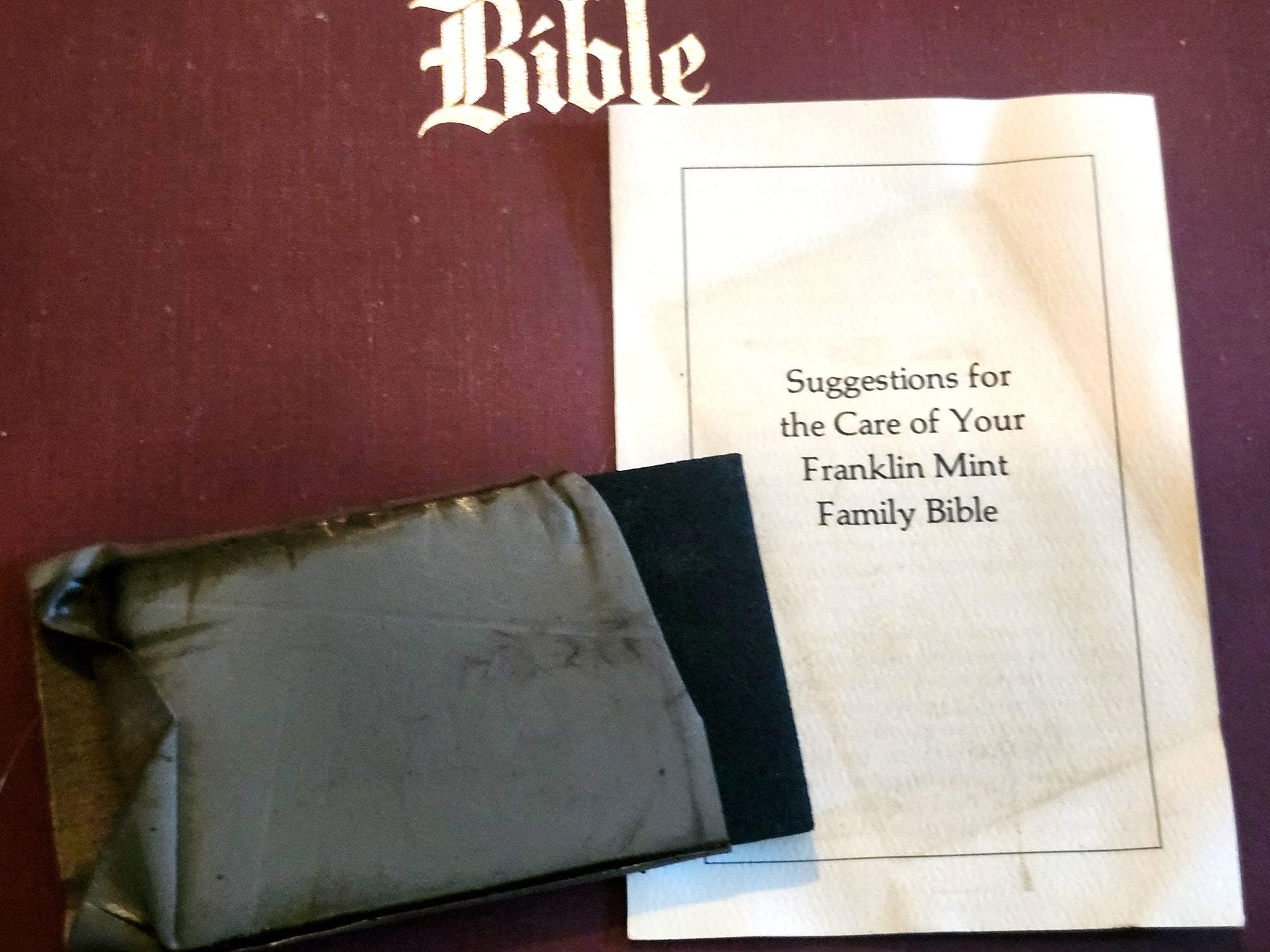 Franklin Mint Library Sterling Silver Vintage Holy Bible With Illustrations image 9