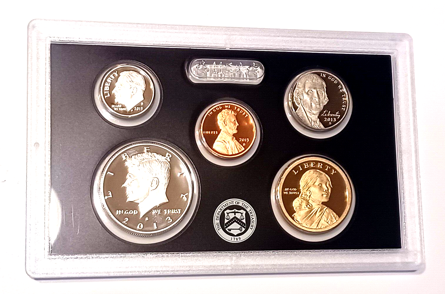2013 S US Mint Silver Proof Set - 14 Coins COA Original Box image 10