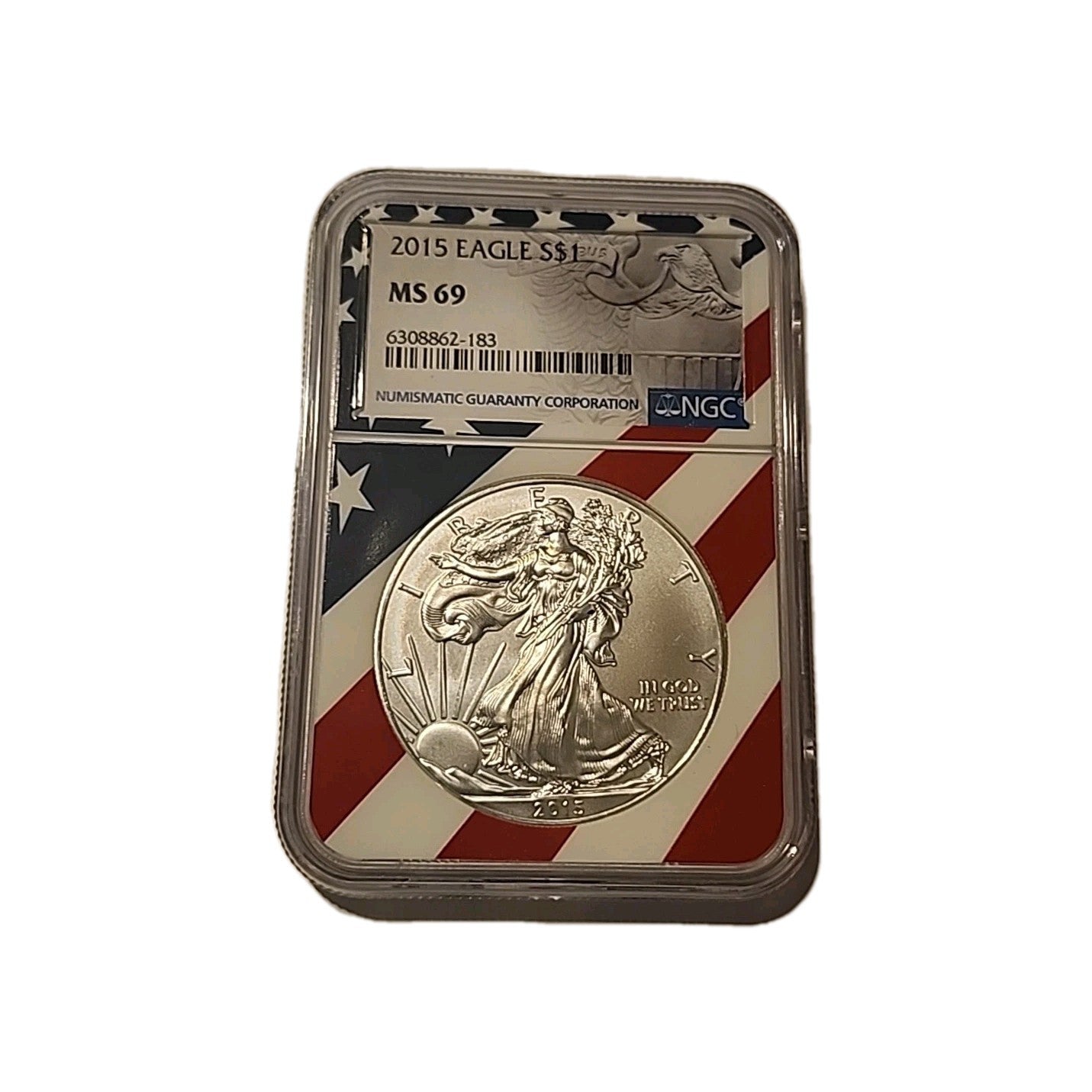 2015 US Silver $1 Eagle NGC MS69 image 0