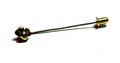 Antique Seed Pearl & Gold filled Flower Stick Pin image 0