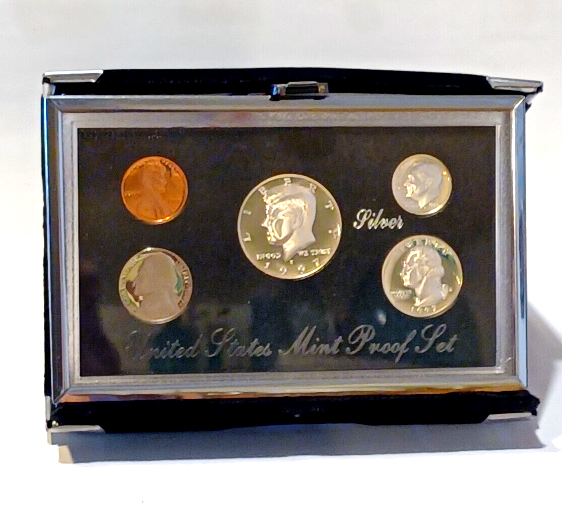 1997 U.S. Mint PREMIER SILVER PROOF Set Original Mint Packaging & COA image 3