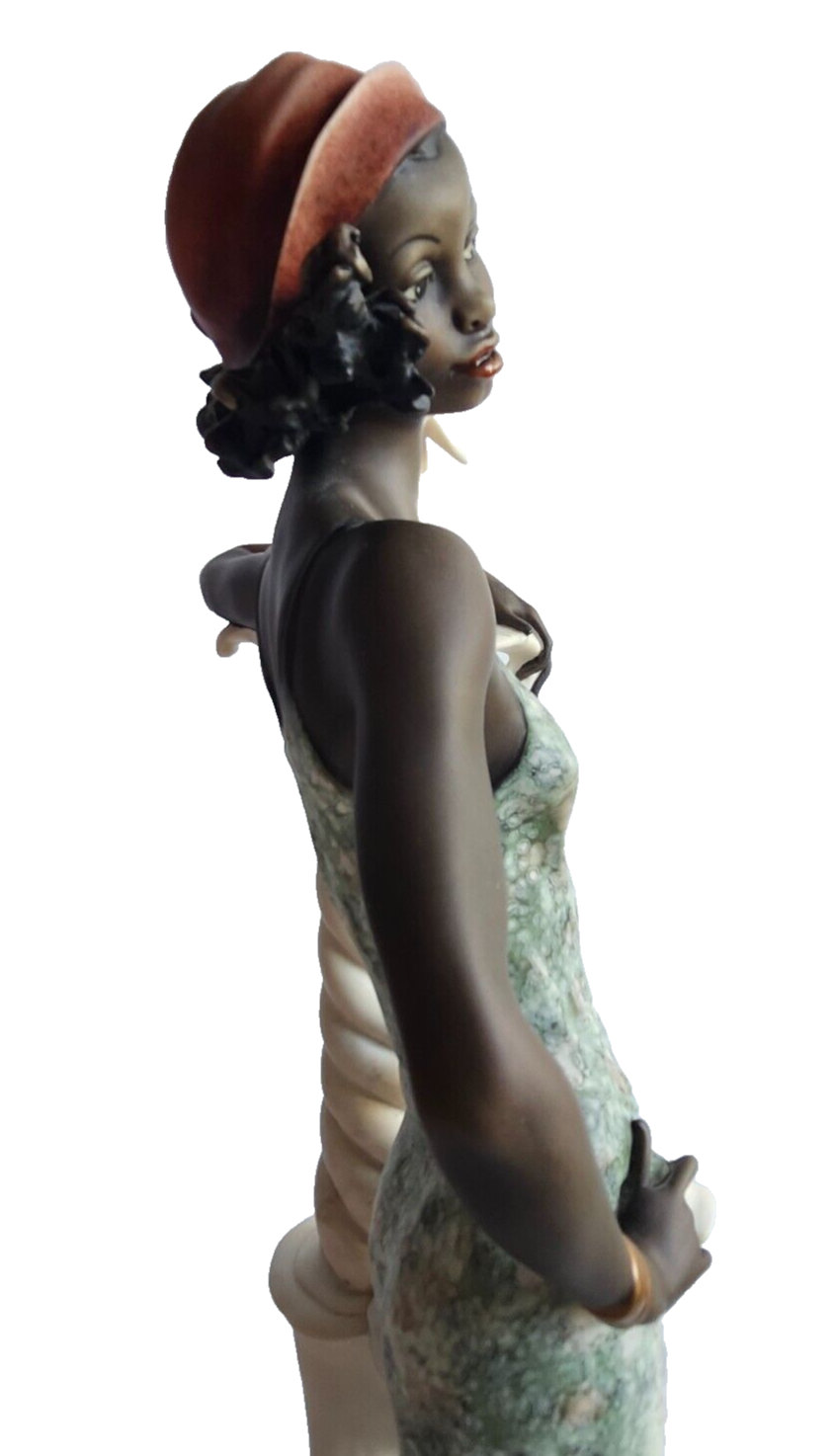 RARE! Giuseppe Armani 194C Mahogany Limited Edition Figurine " Lady w/ Elephant" image 8