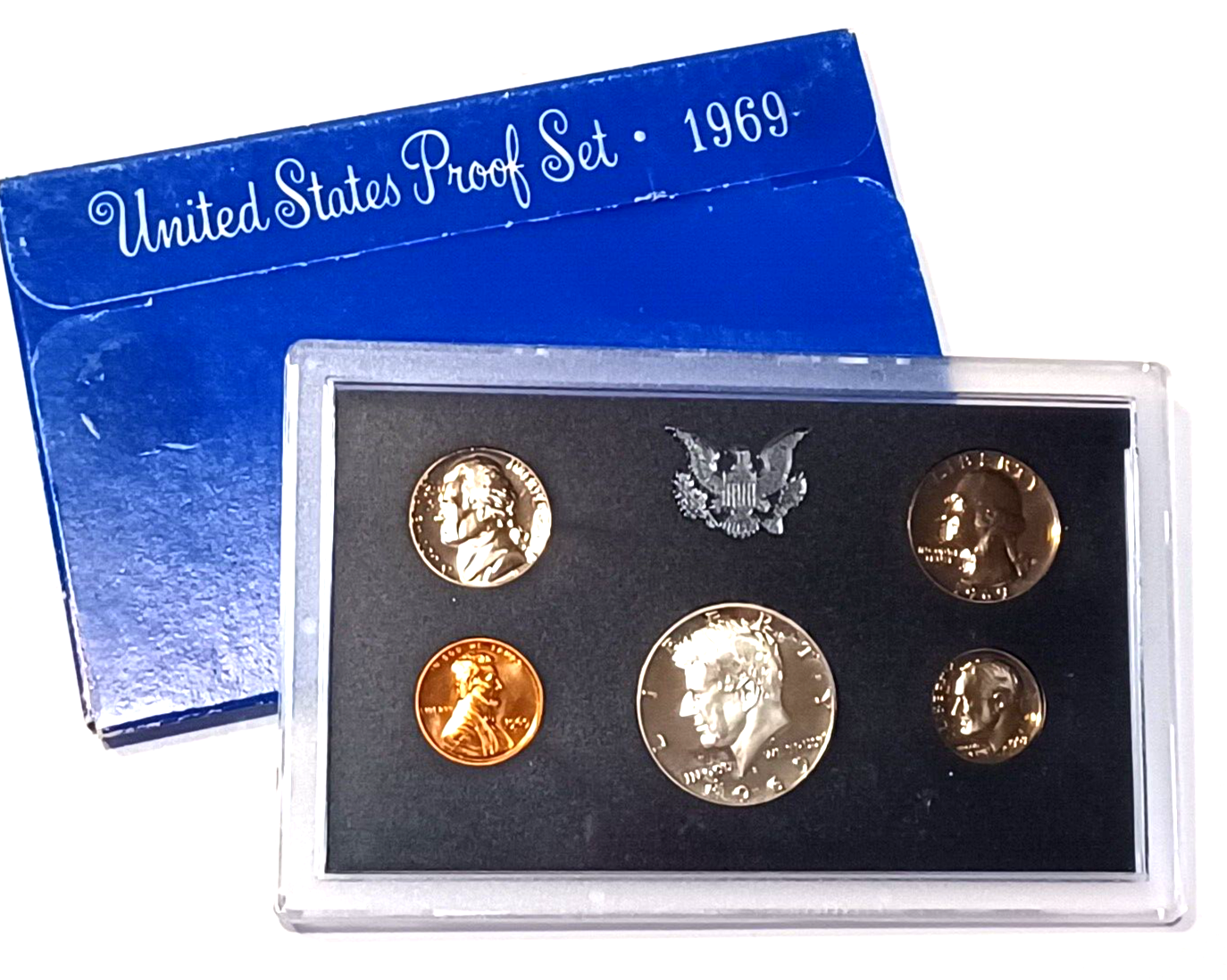 1969 U.S. Special Mint 40% SILVER PROOF Set in Original Packaging image 0