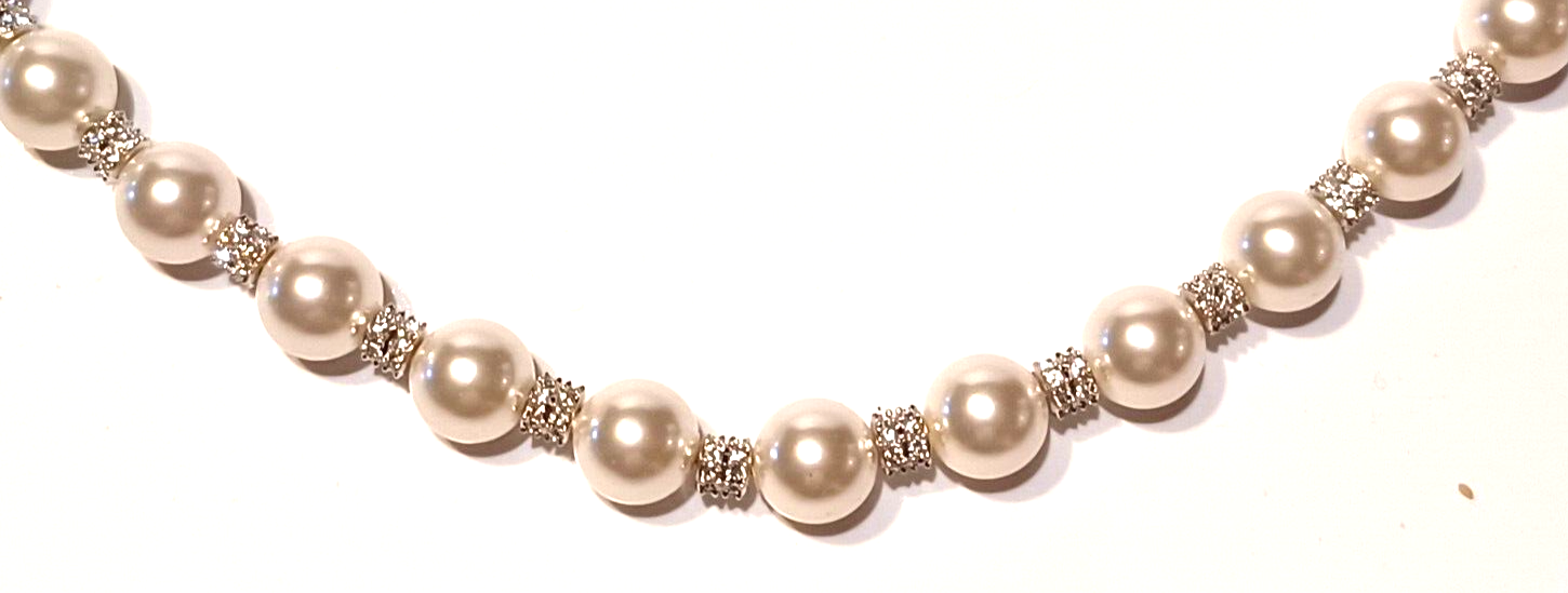 Swarovski Crystal & Pearl Enlace All-Around Necklace - 5200540 image 2