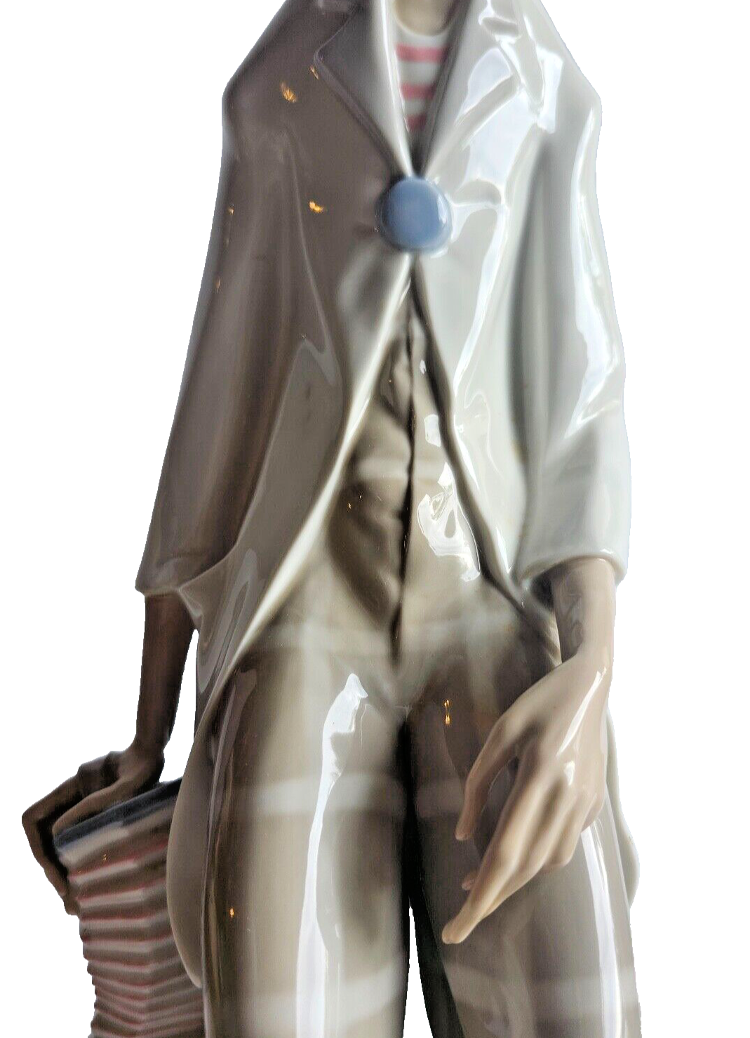 Lladro 1027 Clown with Concertina Accordion 18" Figurine in Box ~ Retired image 2